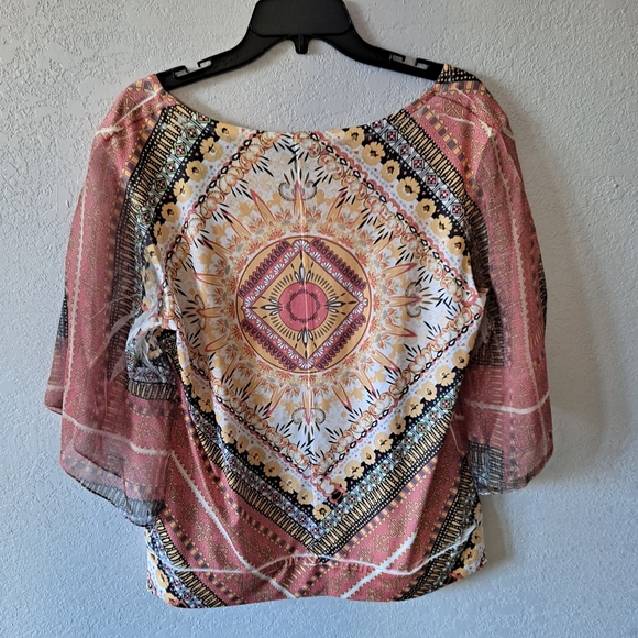 Style&Co. Peach bell sleeve Blouse - Picture 7 of 7